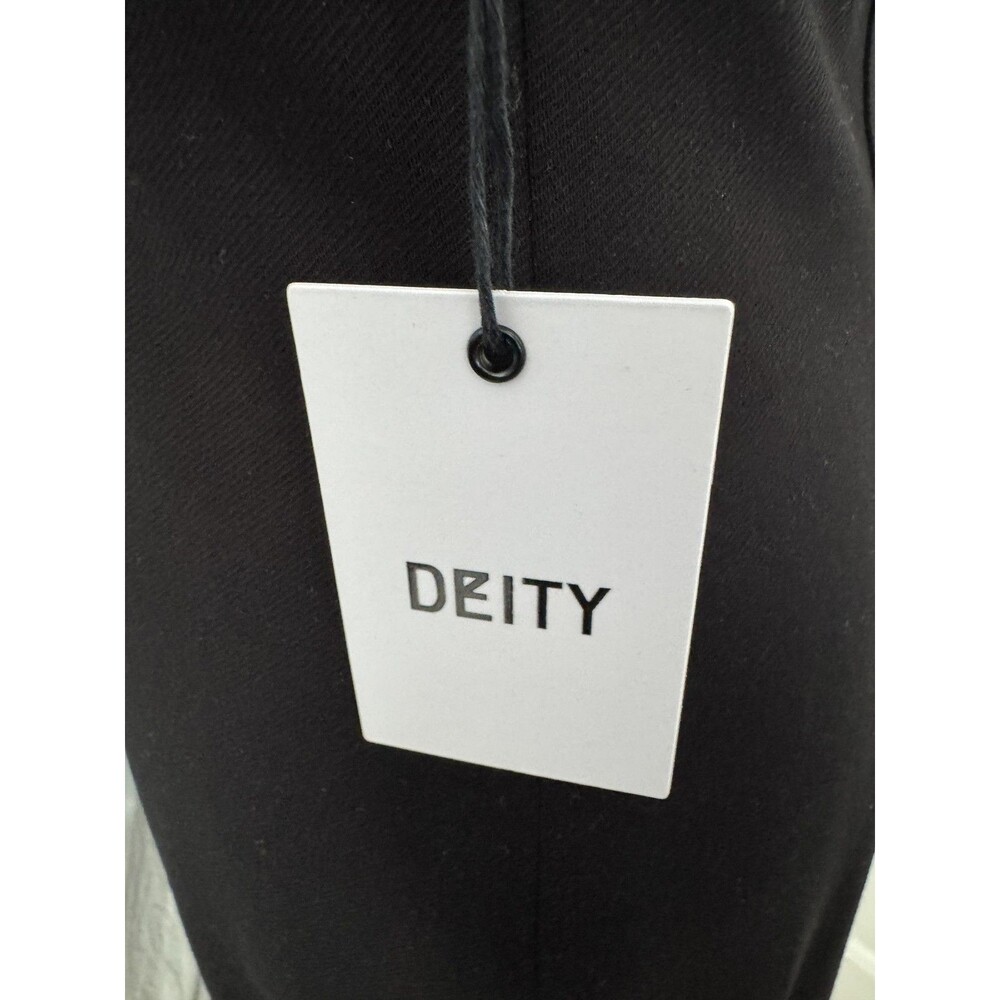 Deity New York Dress Women's 4 Black Sleeveless Sheath Cut Out Front - Picture 9 of 10